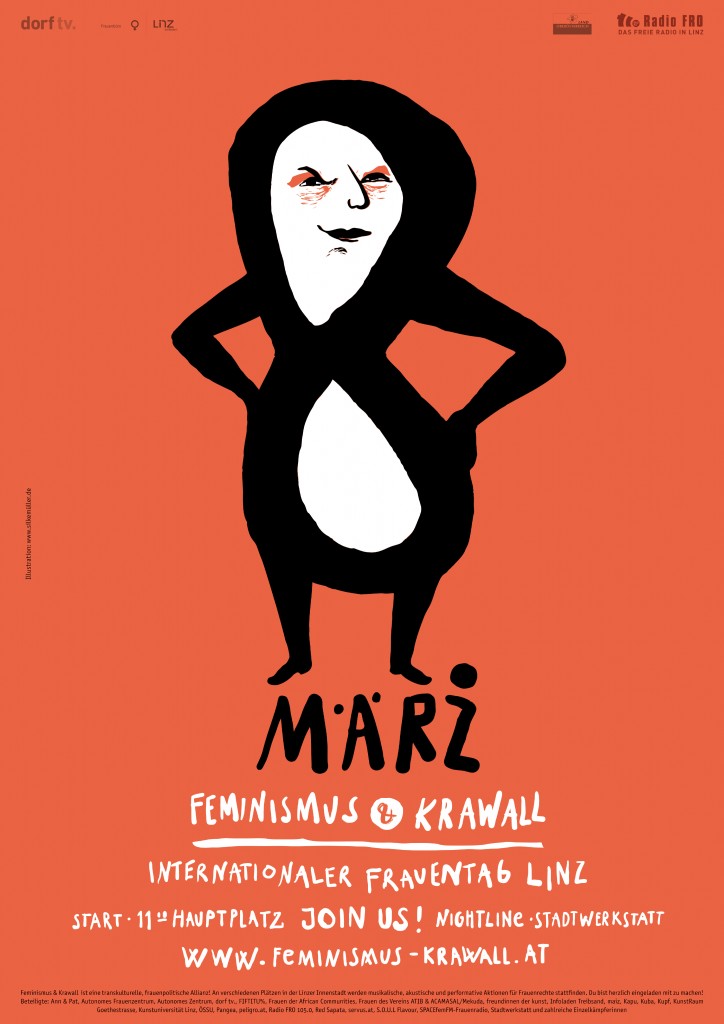 Plakat Feminismus & Krawall 2014